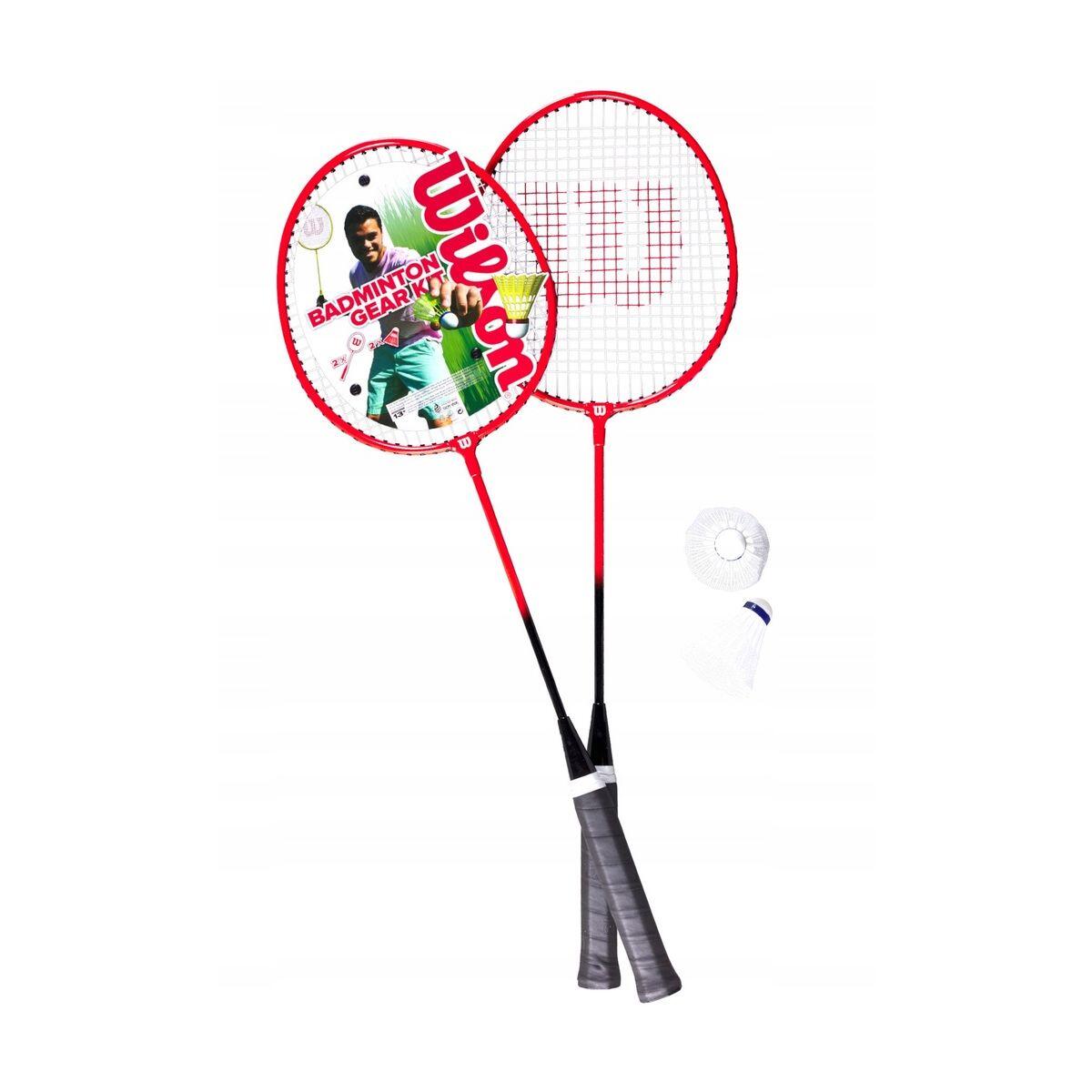 Set da Badminton Wilson per 2 Giocatori con 2 Racchette e Volani 2/3