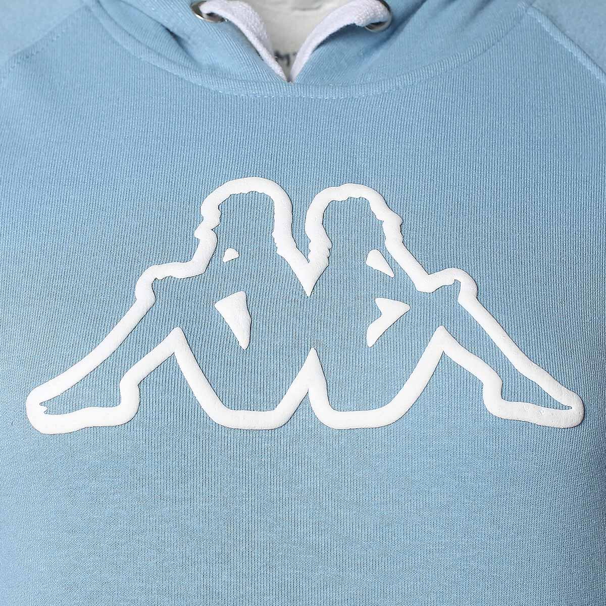 Sweat à Capuche Bleu Femme Kappa Belle Slim 4/4