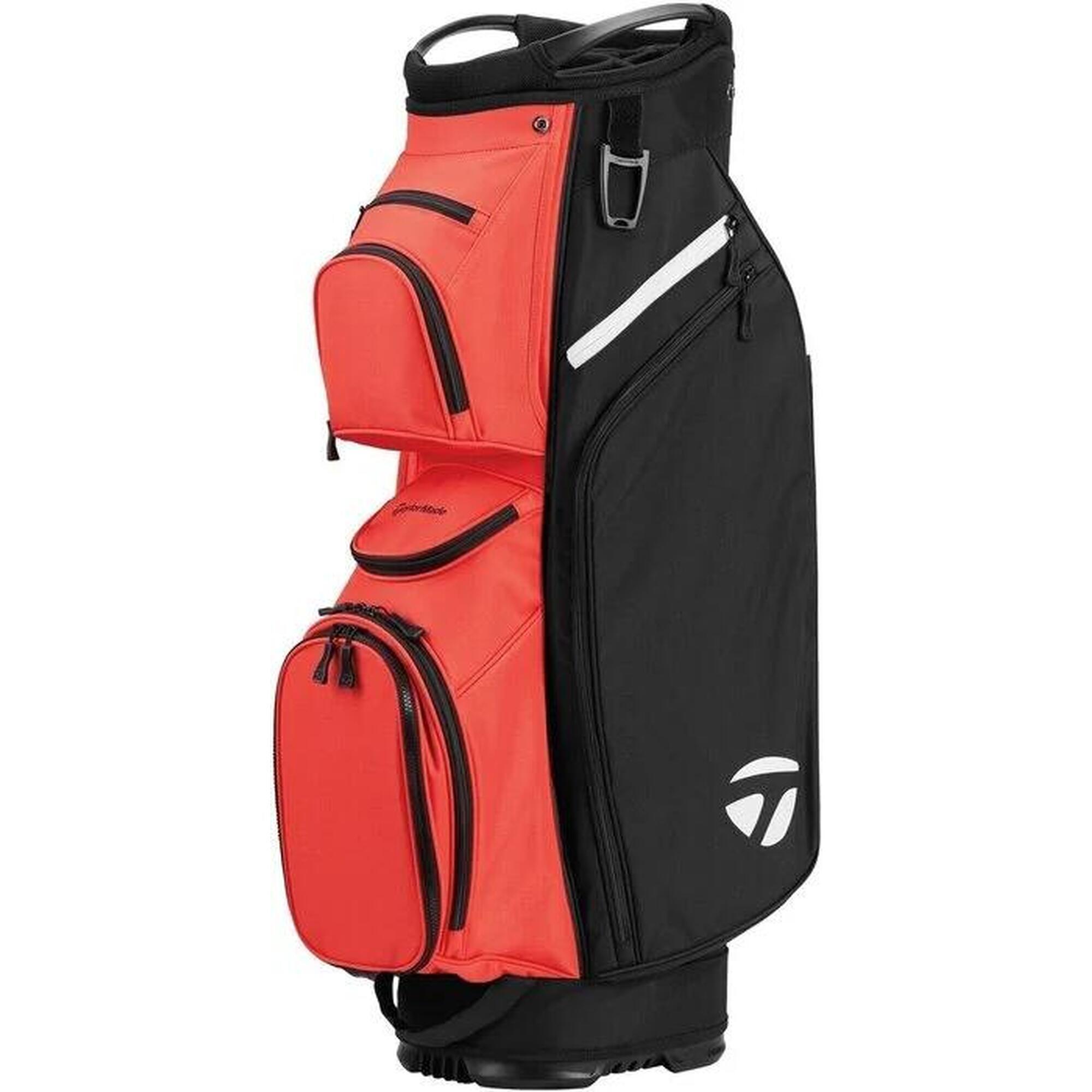 Borsa da carrello TaylorMade Cart Lite 2024, nera/rossa