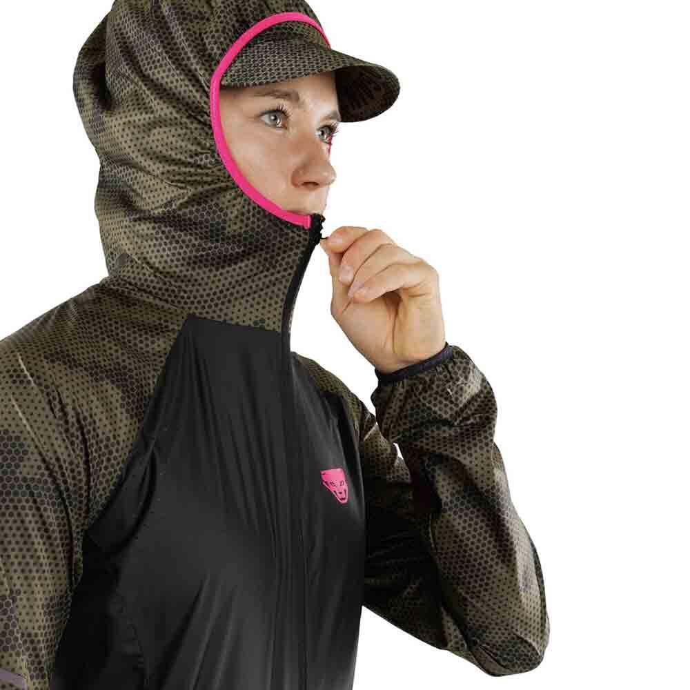 Women's Trail Graphic Windbreaker Jacket - Black Women's Trail Graphic Windbreaker Jacket - Black