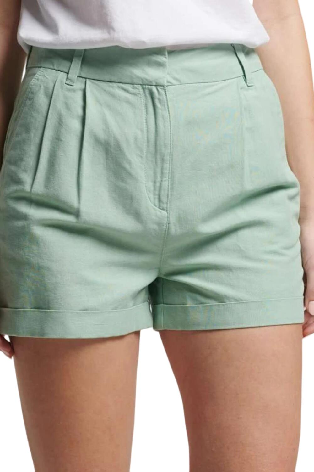 SUPERDRY Dames Superdry Studios Linnen wandelshort