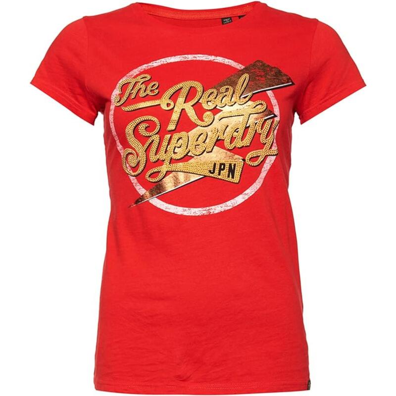 Superdry femei drumeții T-shirt The Real Sparkle Intrare