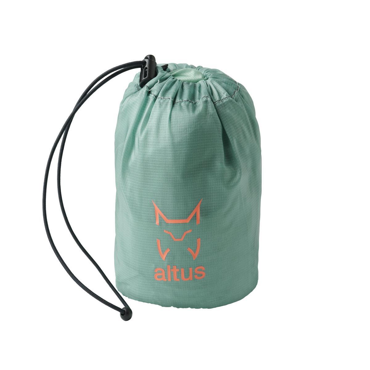 Chaqueta Senderismo en la naturaleza Mujer ALTUS  RORAIMA BLUE cortavientos 4/4