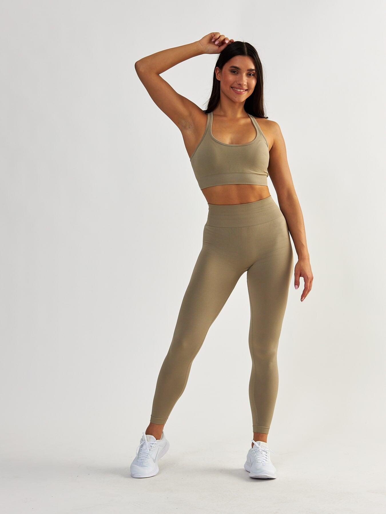 Legginsy fitness damskie Beshaped Gym Queen modelujące 7/8