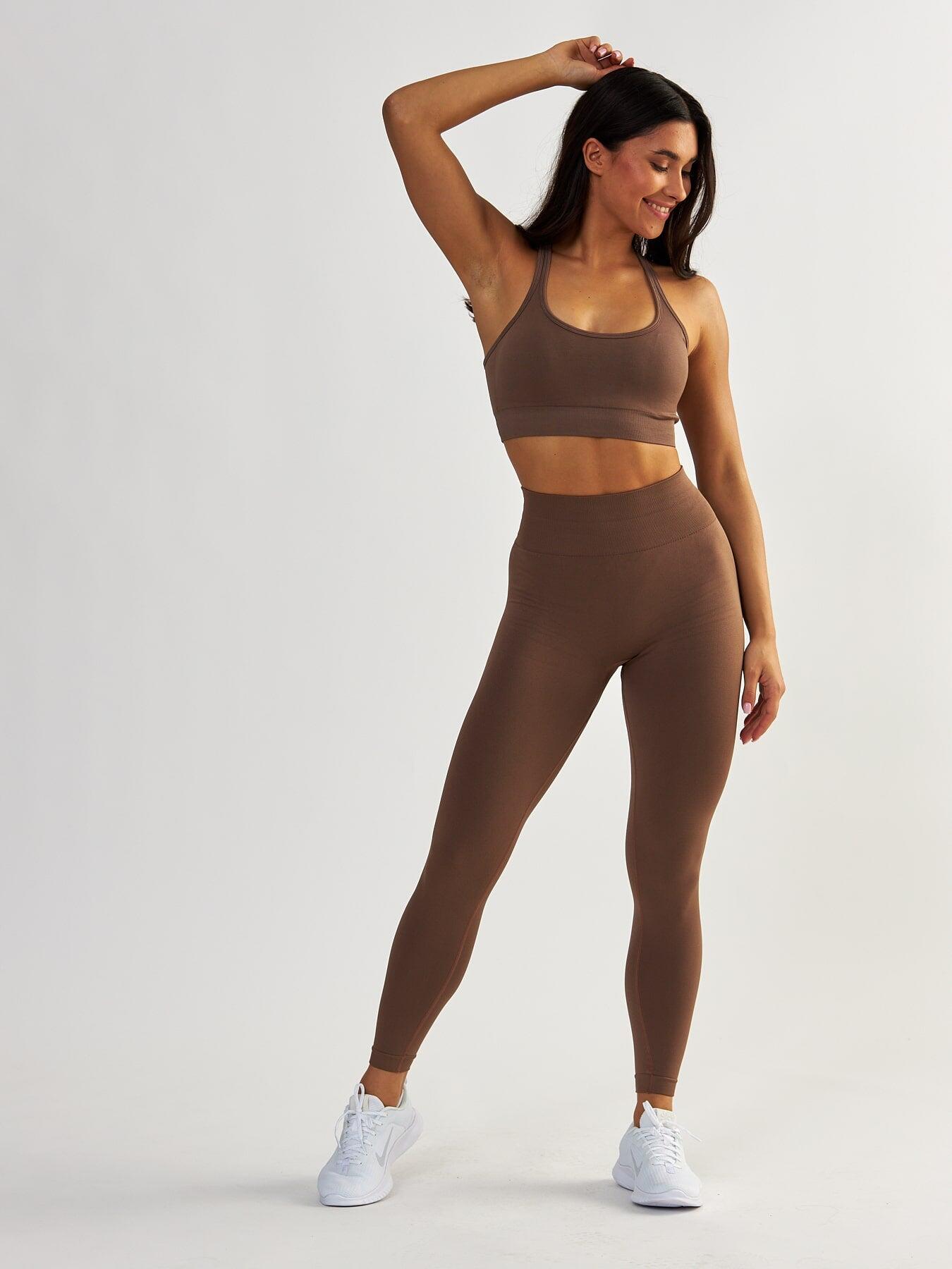 Damen Sport BH Gym Queen Taupe für Sport & Freizeit 6/8