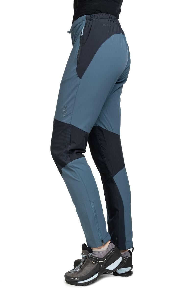 Pantaloni softshell donna Rab Torque Women blu/nero S 4/7