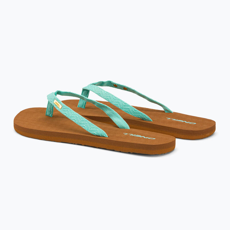 Ditsy Jacquard Bloom Sandals női flip flop papucs - zöld