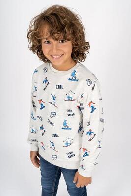 Sudadera de niño estampada