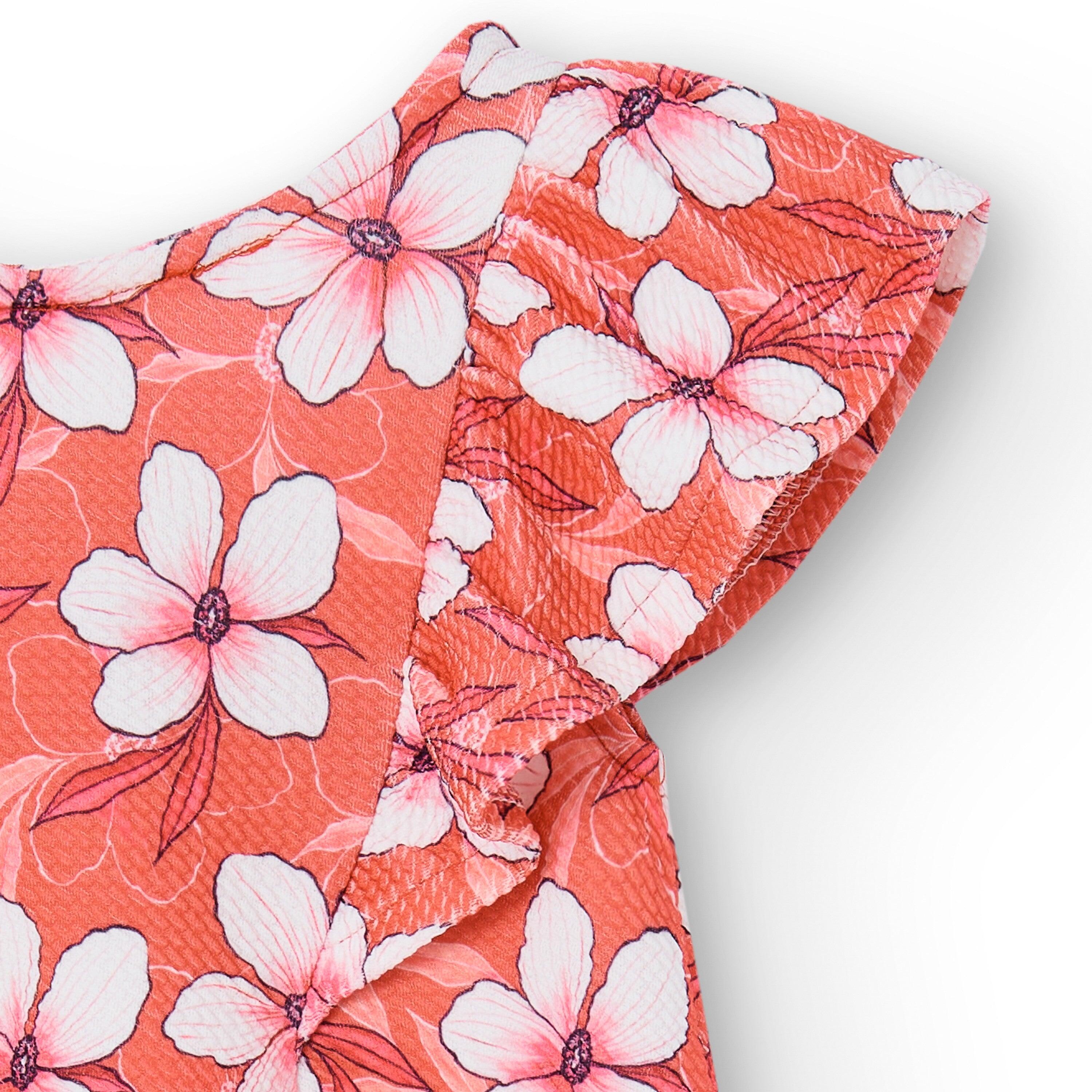 Vestido de niña estampado flores 4/5