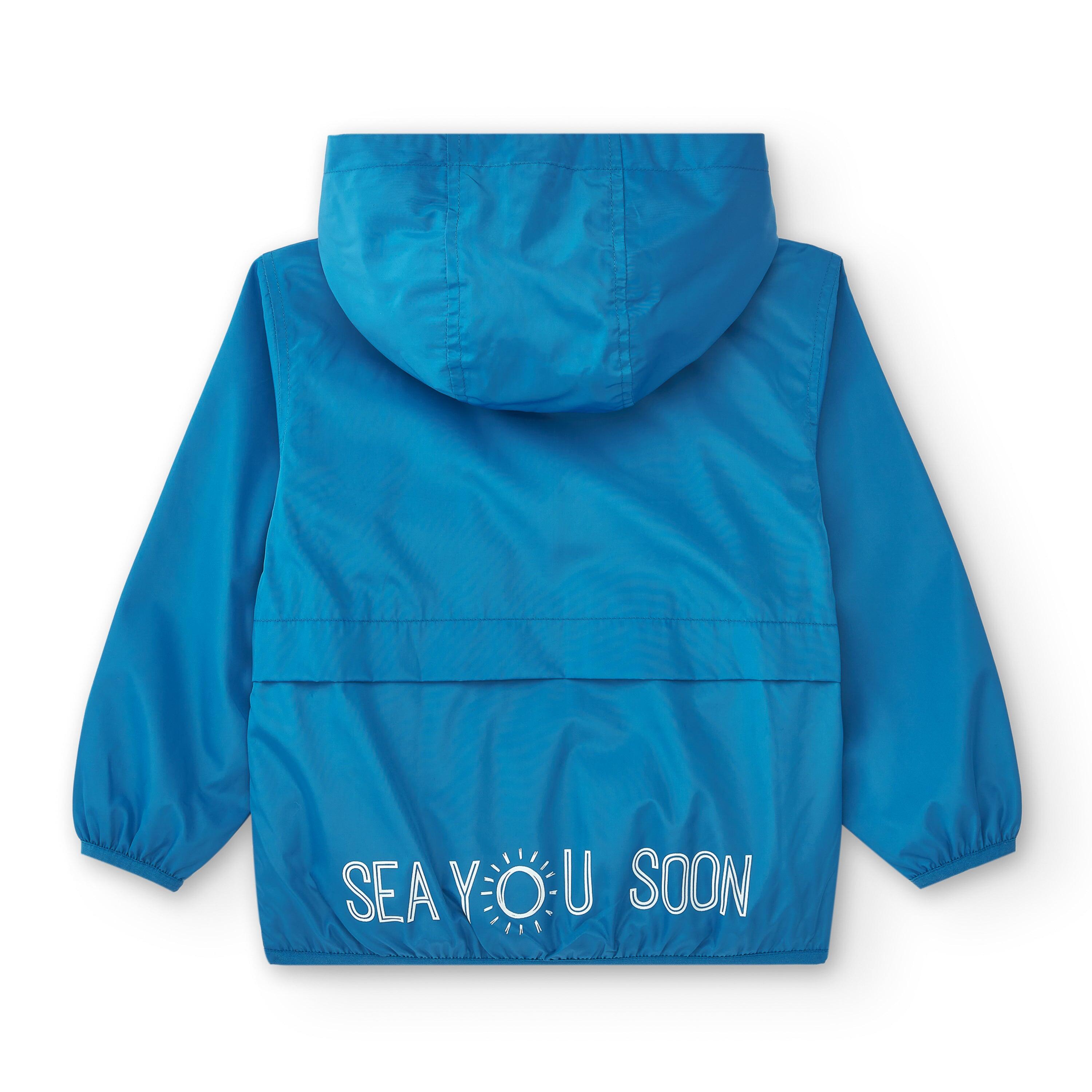 Parka infantil unissex azul royal | Com 4/5