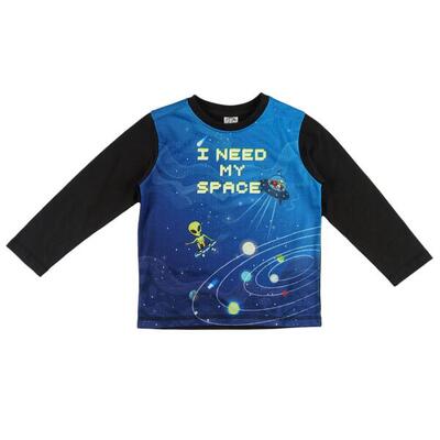 Camiseta manga larga de niño estampado