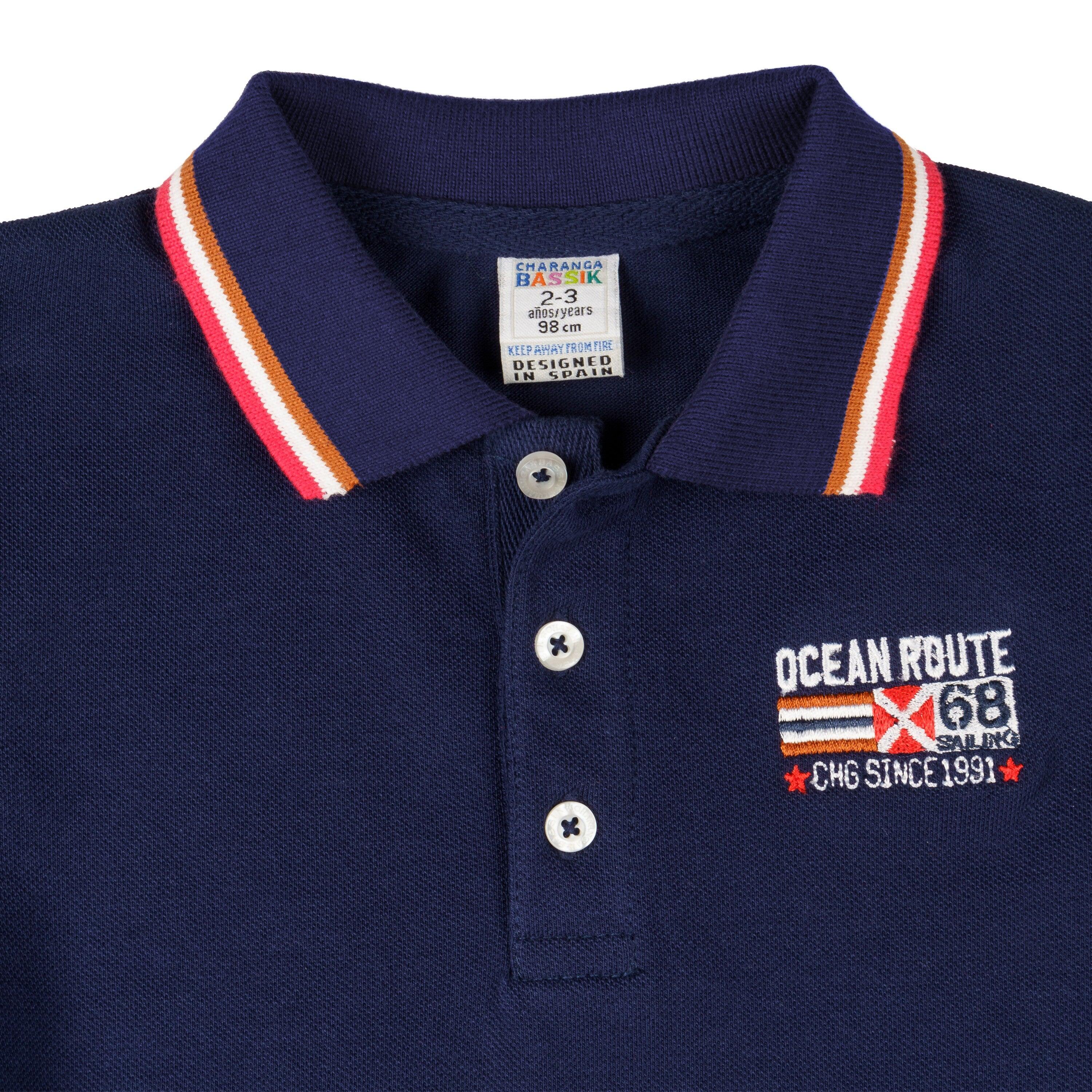 Camisa polo azul marinho 4/5