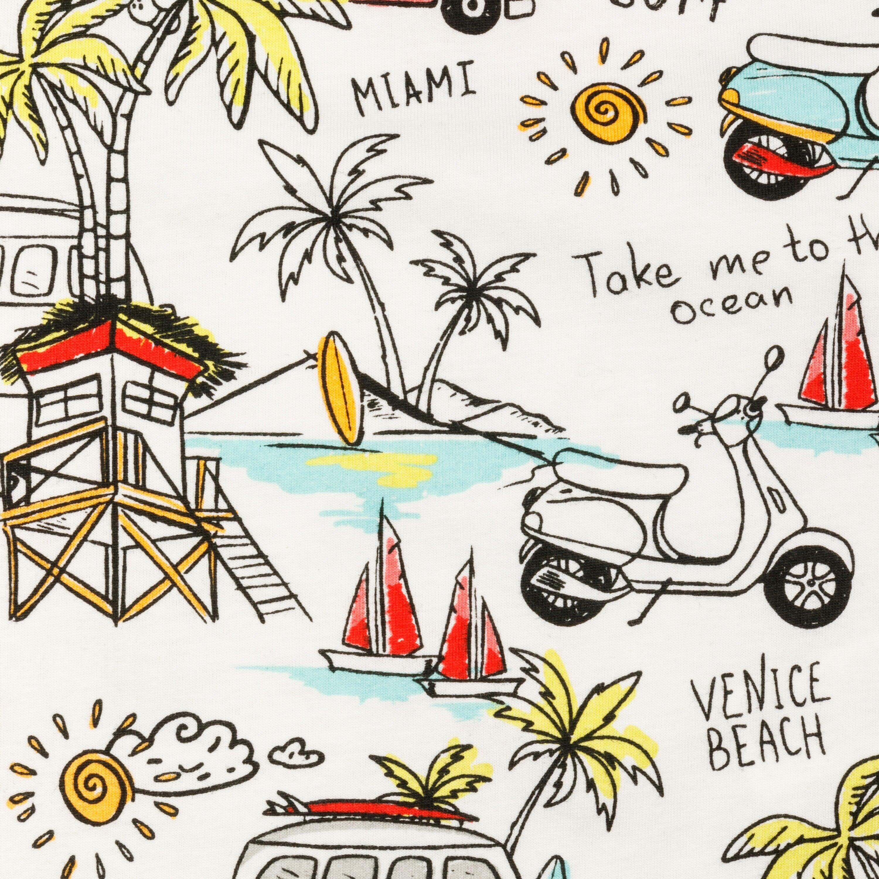 Look de verão feminino: camiseta Miami e shorts 5/5