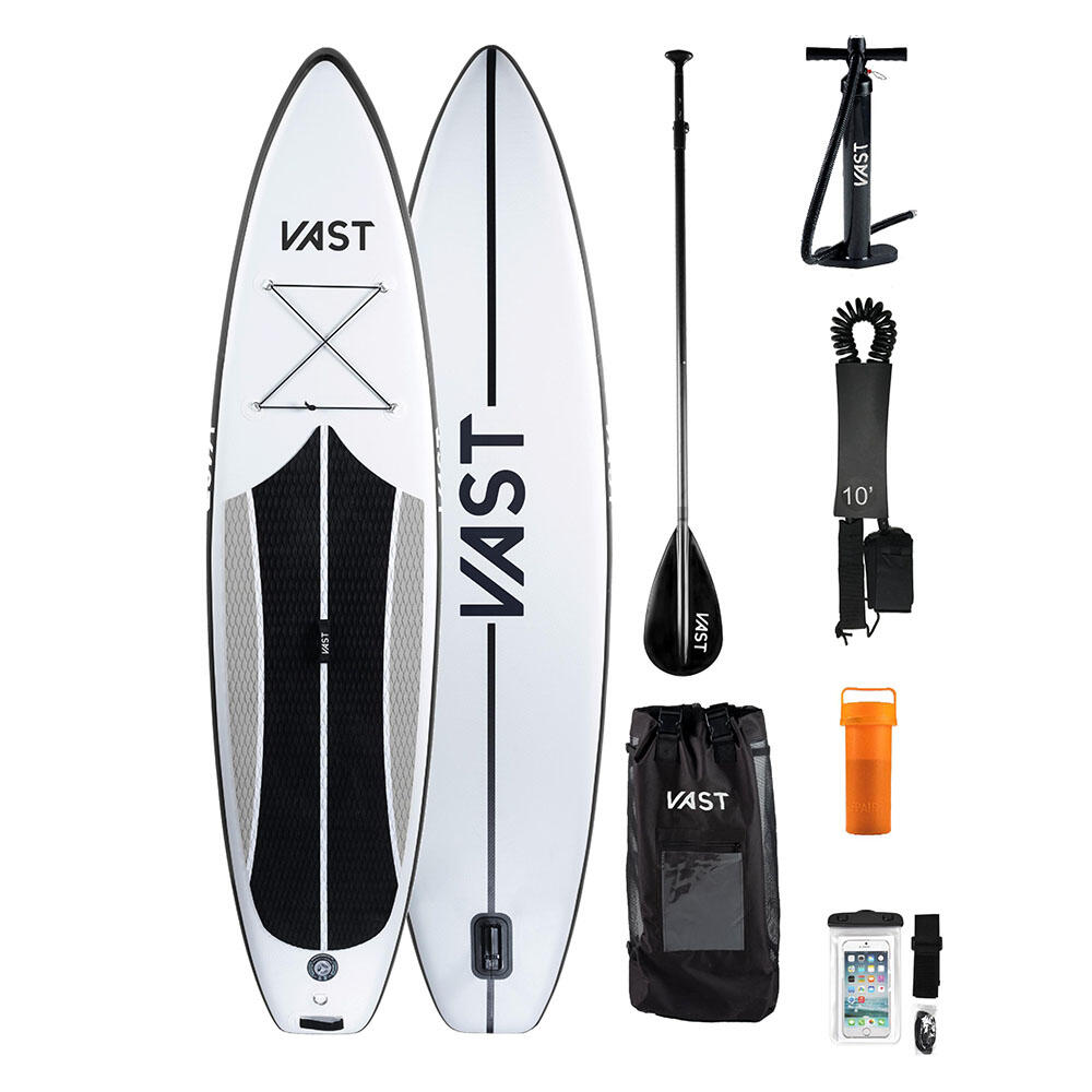 VAST Flare 11'6" Sport Touring iSUP - White/Black/Charcoal