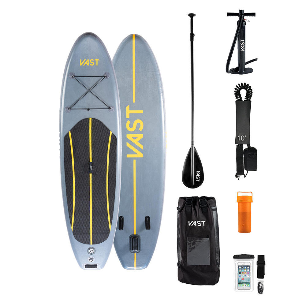 VAST Astro 8'6" Junior Allround iSUP - Charcoal/Yellow