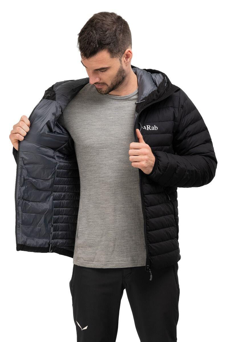 Giacca piumino uomo Rab Infinity Microlight nero M 4/6