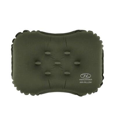 Highlander Nap Pak opblaasbaar kussen, groen