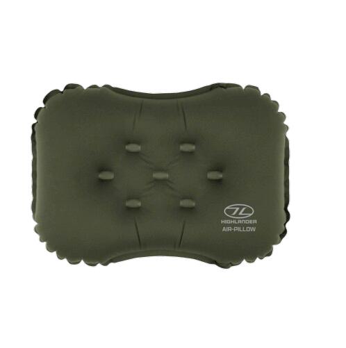 Highlander Nap Pak opblaasbaar kussen, groen