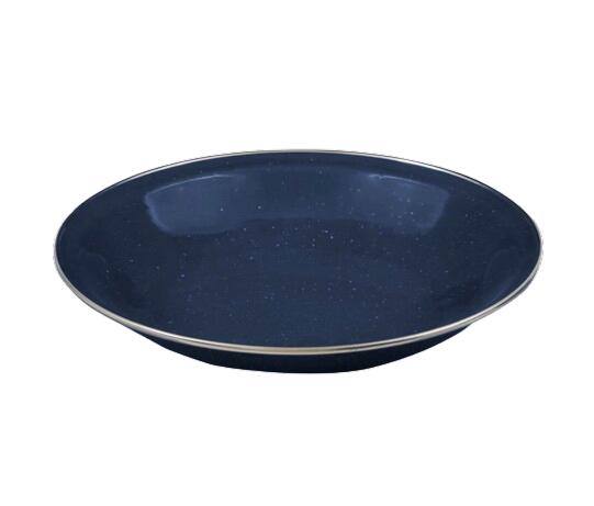 Highlander Deluxe Enamel Soup Plate Navy Blue 2/2