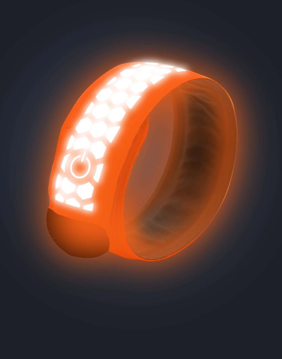 ILLUMIN8 O Brassard lumineux LED pour running/vélo - Orange 2/5