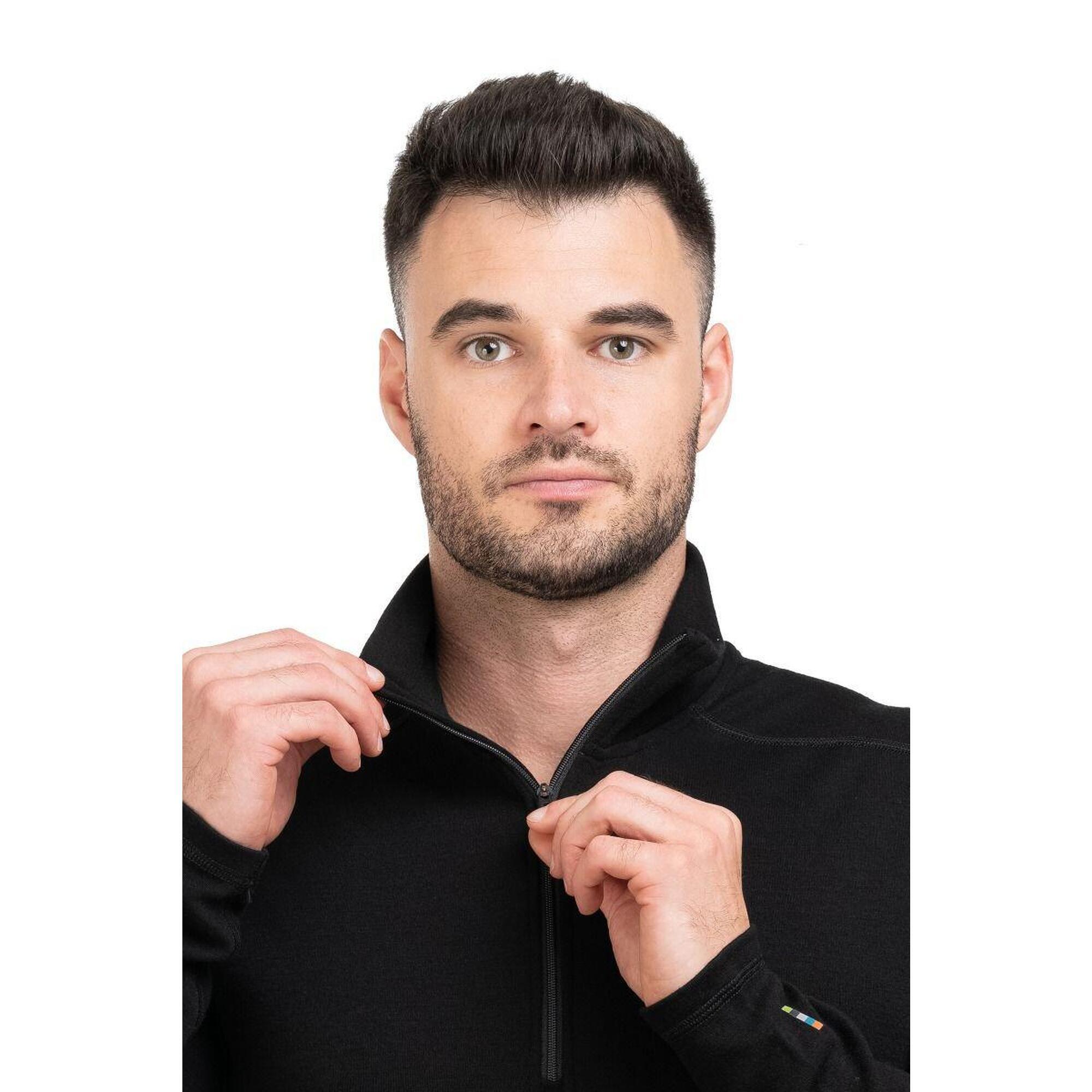 Tricou termic bărbați Classic Thermal Merino Base Layer 1/4 Zip