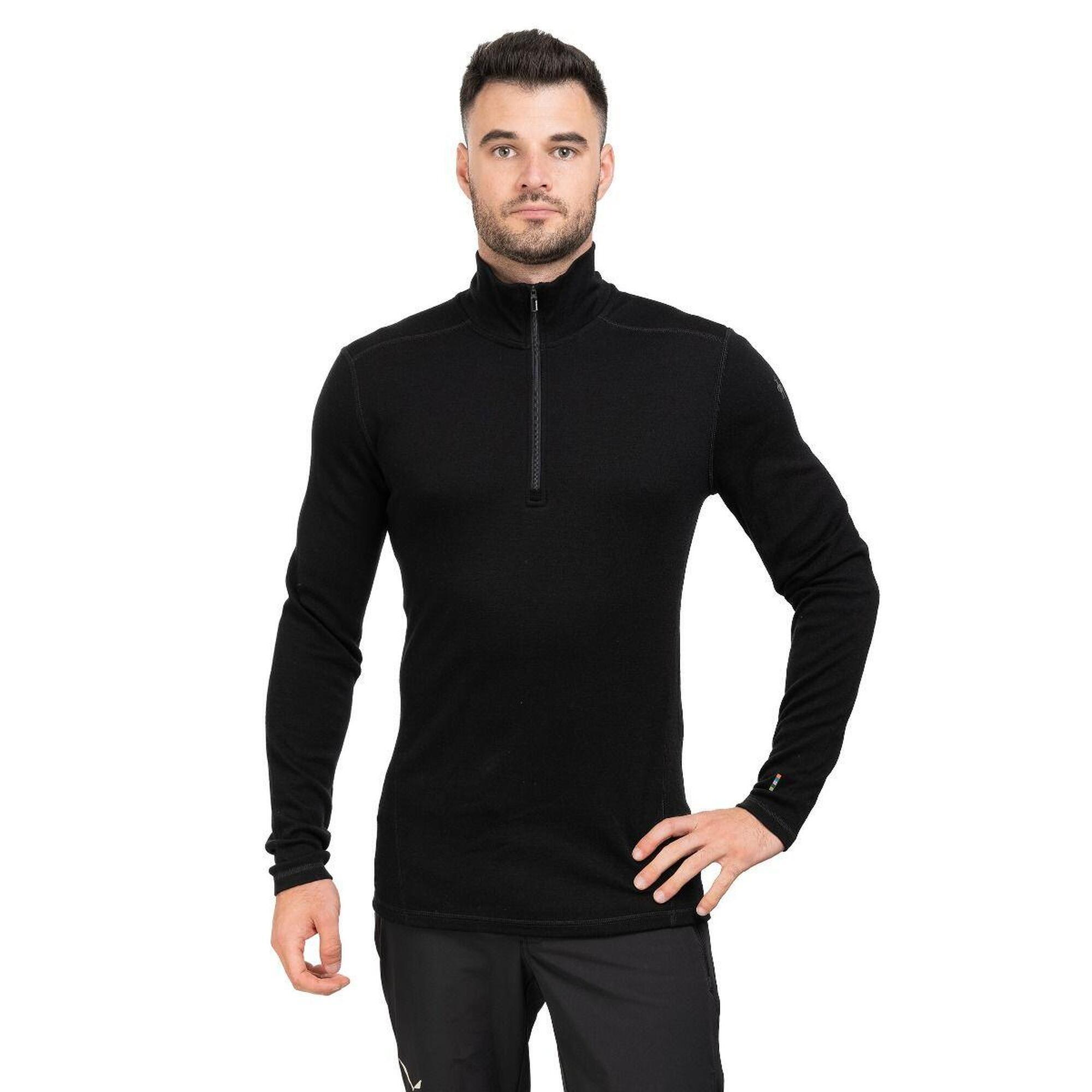 SMARTWOOL Pánské turistické tričko Classic Thermal Merino Base Layer 1/4 Zip