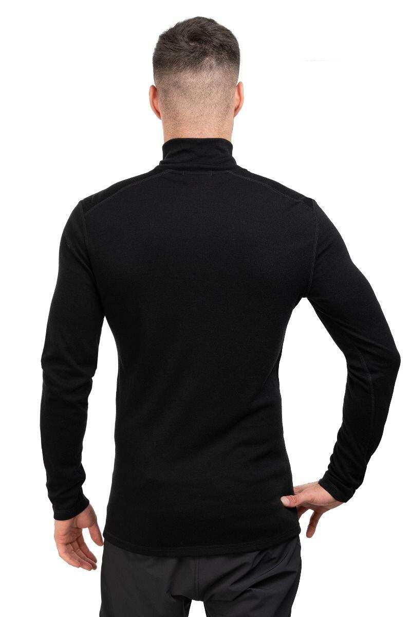 Maglia termica uomo Smartwool Classic Merino Base Layer 1/4 Zip nero S 2/4