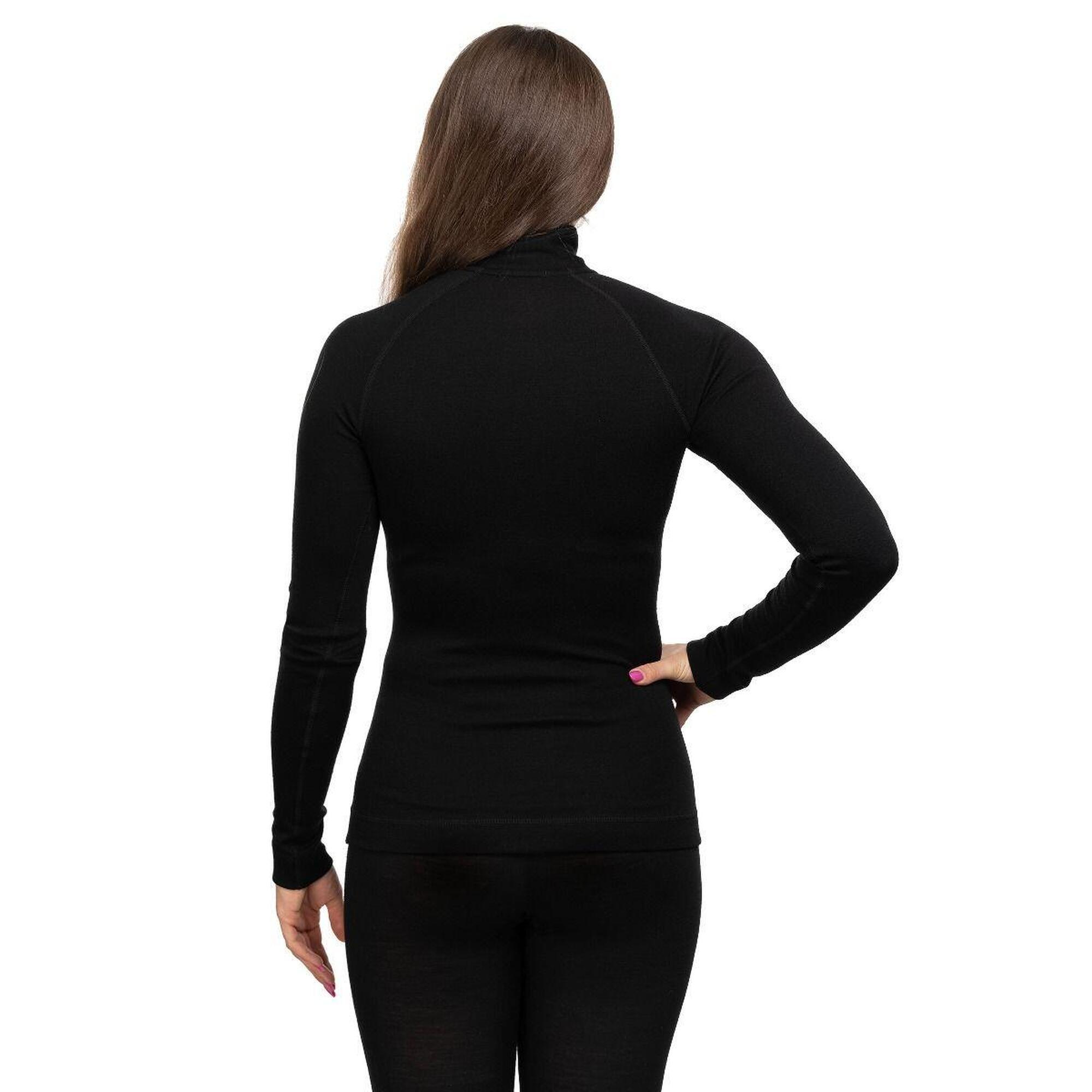 Tricou termic damă Classic Thermal Merino Base Layer 1/4 Zip