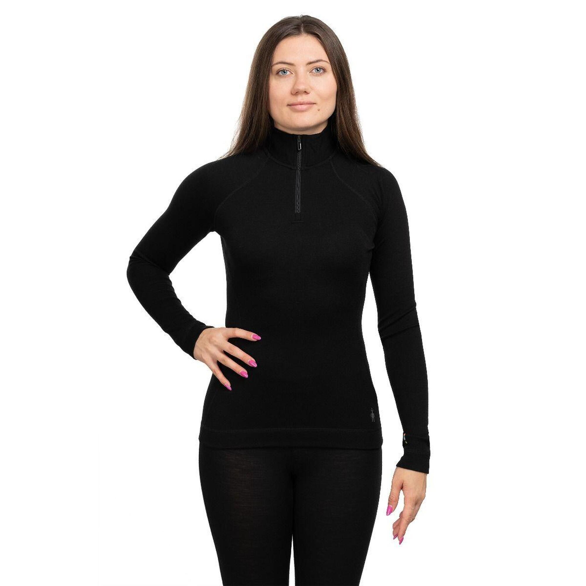 SMARTWOOL Dámské turistické tričko Classic Thermal Merino Base Layer 1/4 Zip