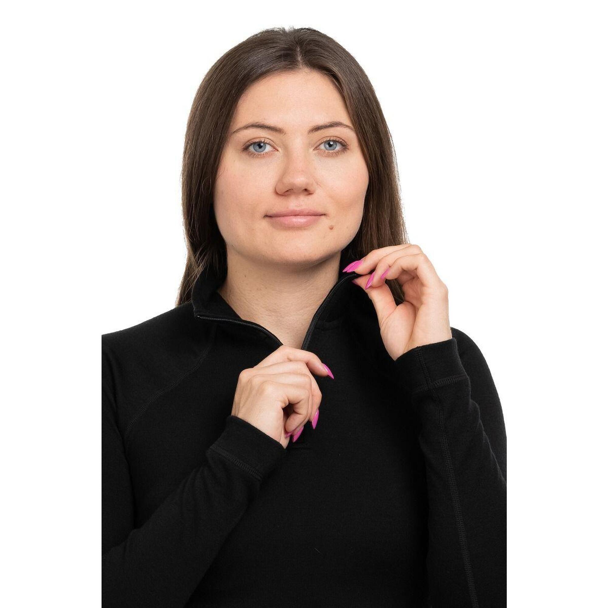 Tricou termic damă Classic Thermal Merino Base Layer 1/4 Zip