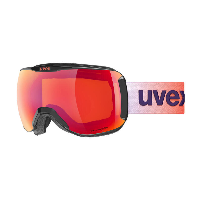 Gogle narciarskie Uvex Downhill 2100 CV Black Shiny SL/Scarlet-Orange 2024