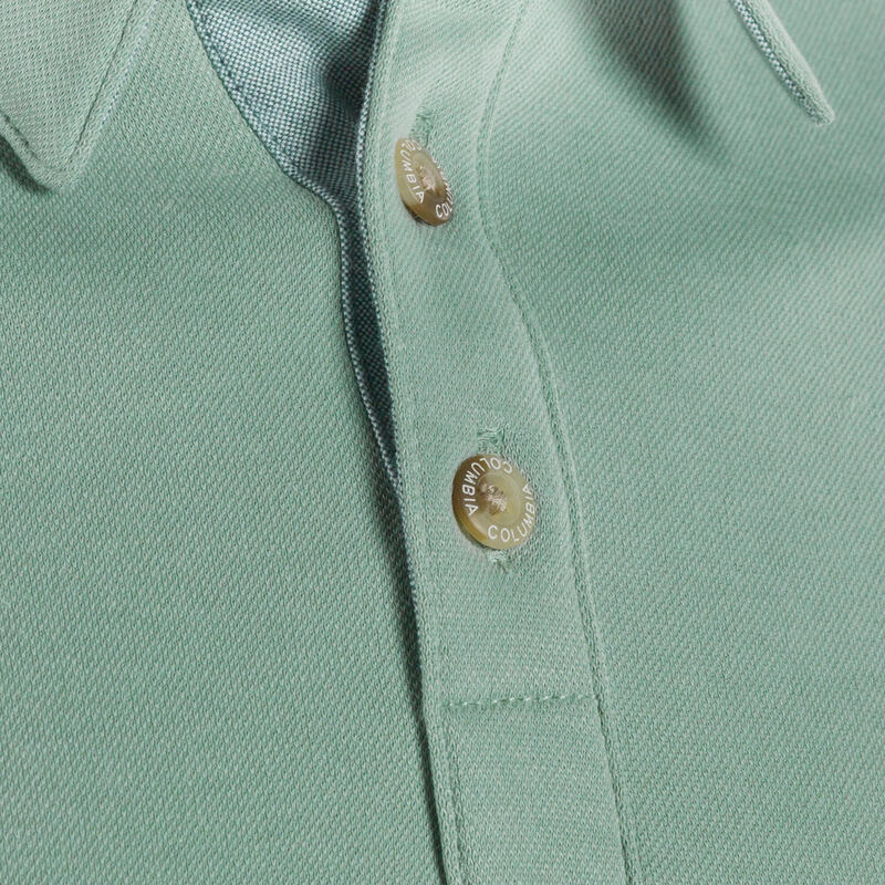 Tricou Polo Drumeție Bărbați Nelson Point, Verde