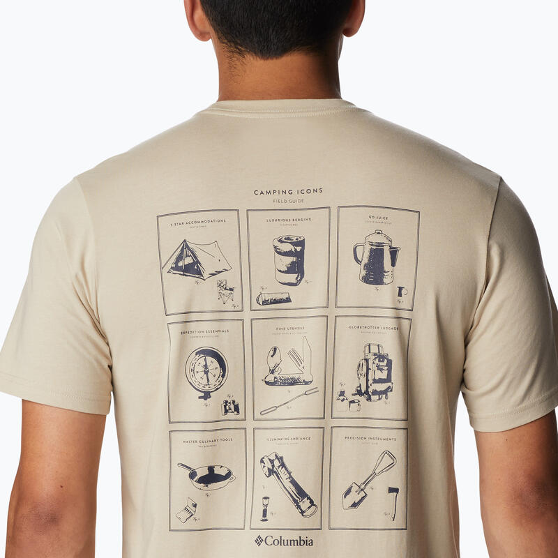 Columbia Rapid Ridge Back Graphic Trekking-T-shirt voor heren