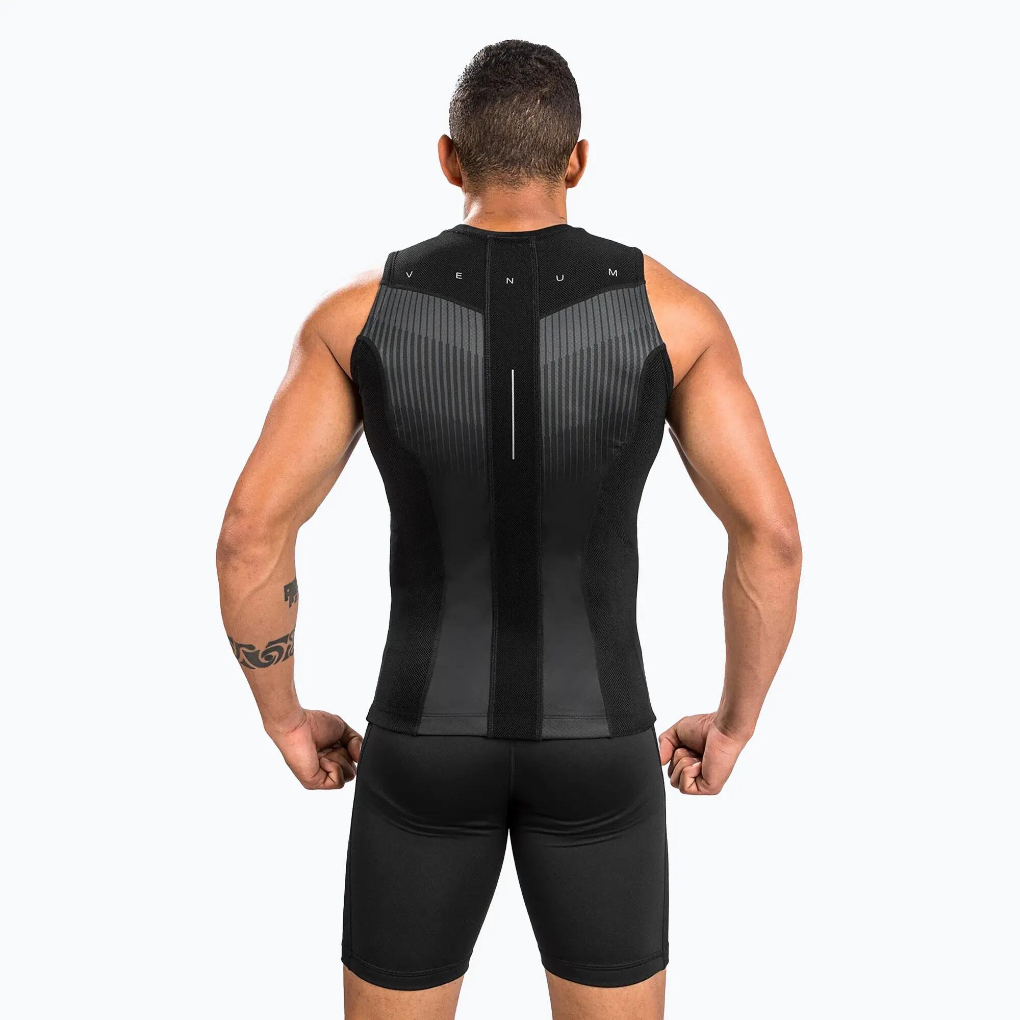 Venum Rashguard Sleevless Biomecha - Black/Grey - XL 2/6