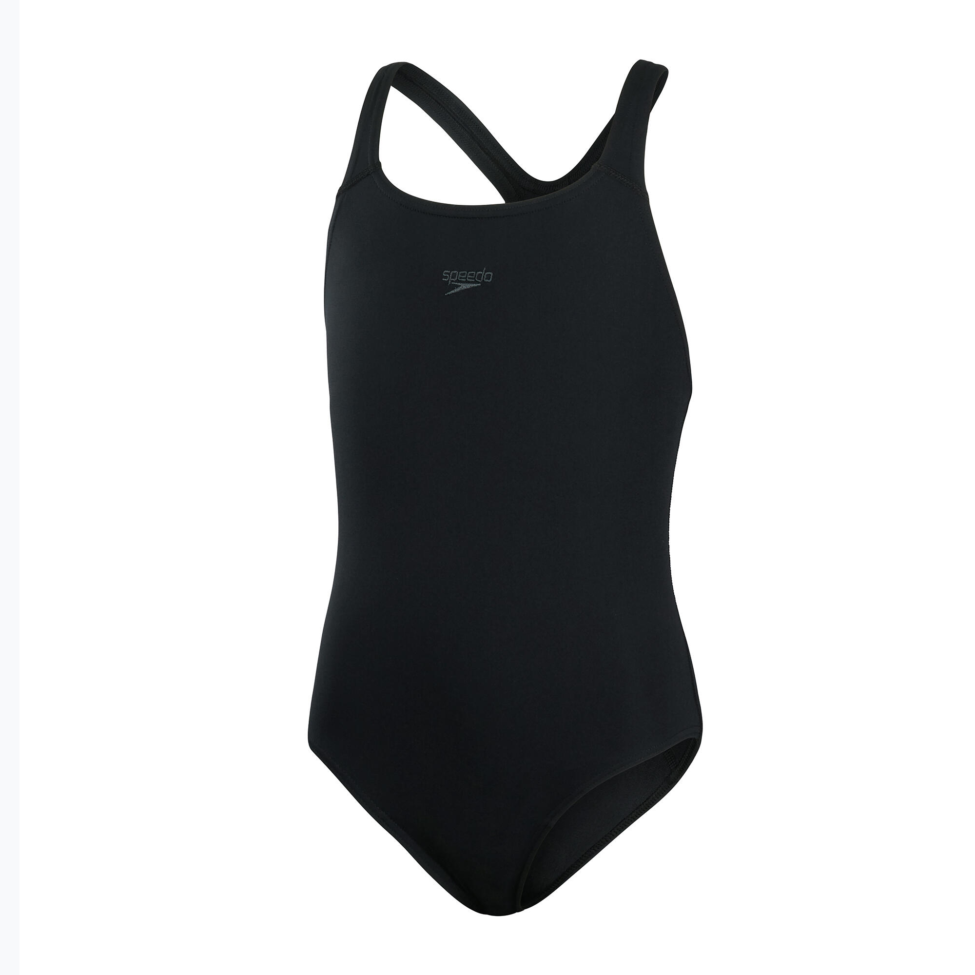 Speedo Girls Endurance+ Medalist Swimsuit - Black SPEEDO | Decathlon