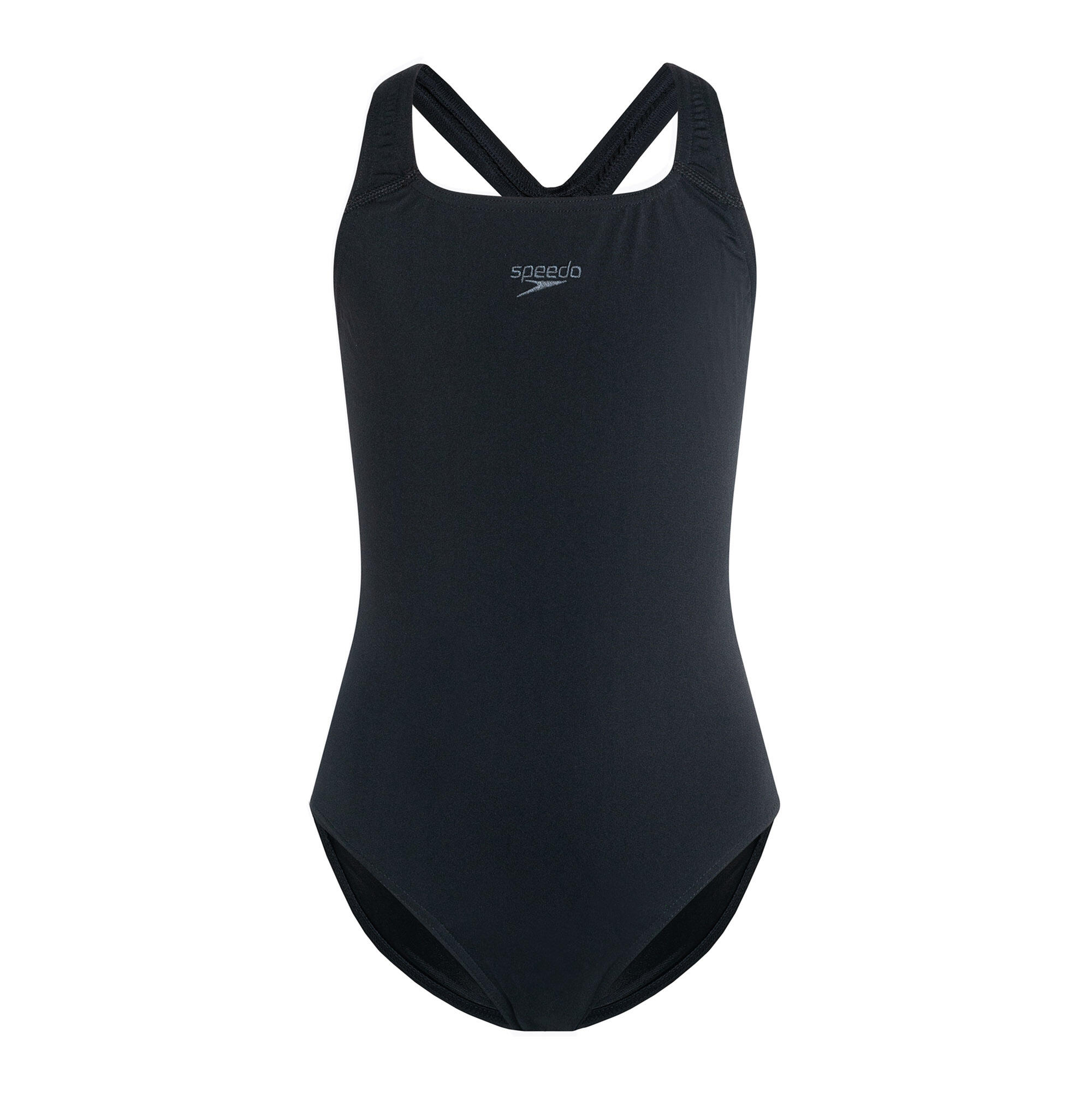 Speedo Girls Endurance+ Medalist Swimsuit - Black SPEEDO | Decathlon