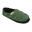 Chaussons unisex Nuvola de couleur vert militaire avec semelle en caoutchouc