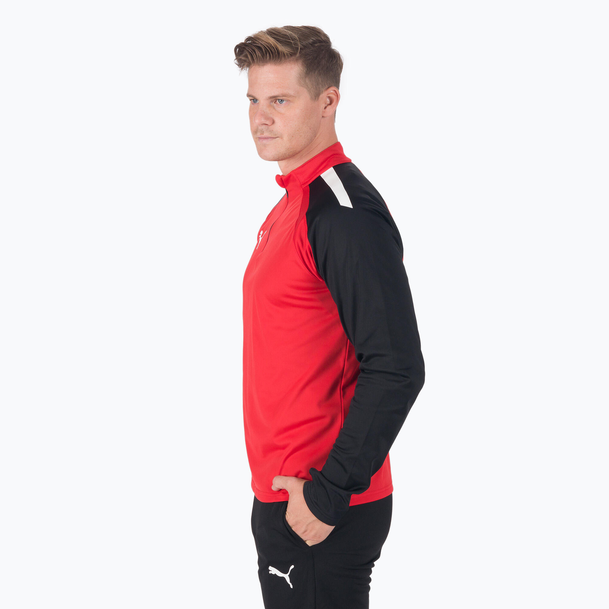 Puma Herren Langarmshirt teamLIGA 1/4 Zip Top 657236 3/7