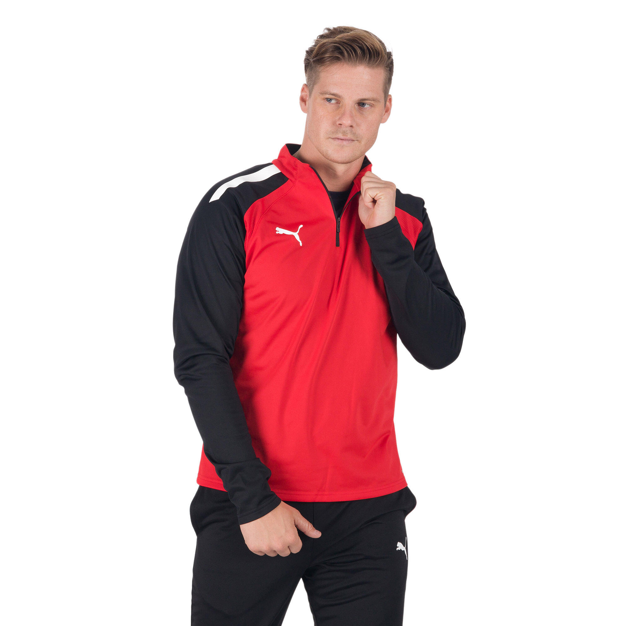 Felpa da calcio PUMA Teamliga 1 4 Zip Top