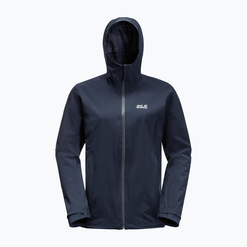 Chaqueta hardshell jack wolfskin paquete & go shell