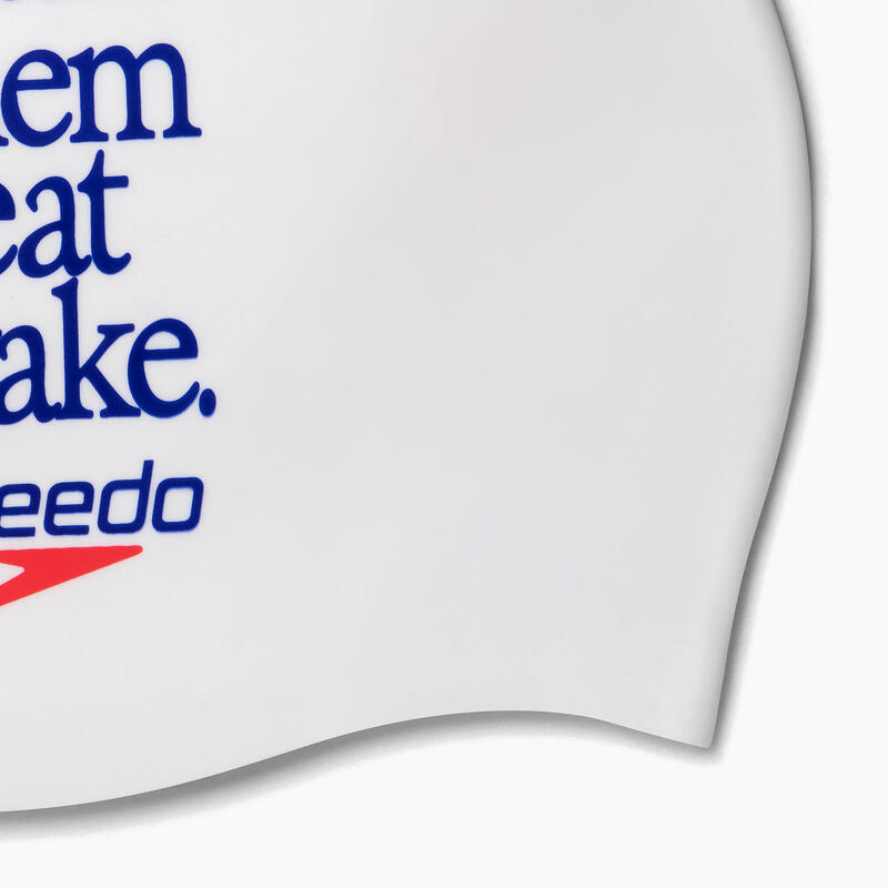 Speedo Slogan Print felnőtt úszósisak fehér