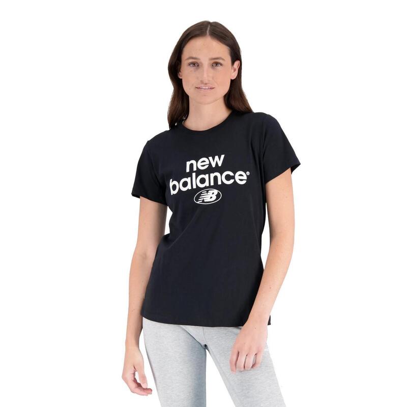 Camiseta de manga corta para Mujer New balance Wt31507 Negro