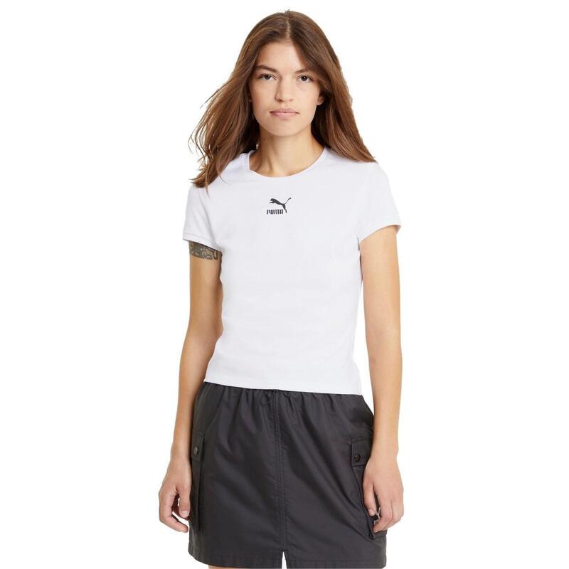 Camisetas para Mujer Puma  Blanco