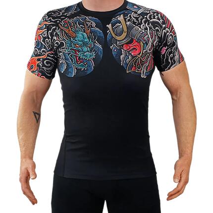 Rashguard de sport pour homme Ground Game Bushido 3.0 à manches courtes
