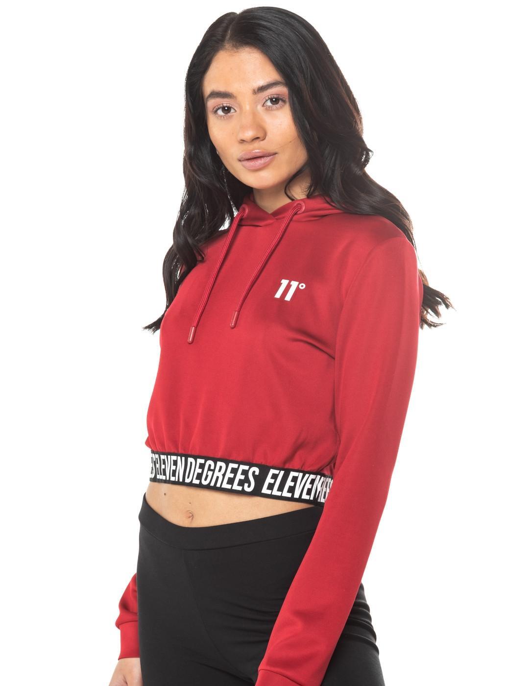 Sudaderas jerseys polares para Mujer 11 degrees 11dw225-084 Rojo 2/4