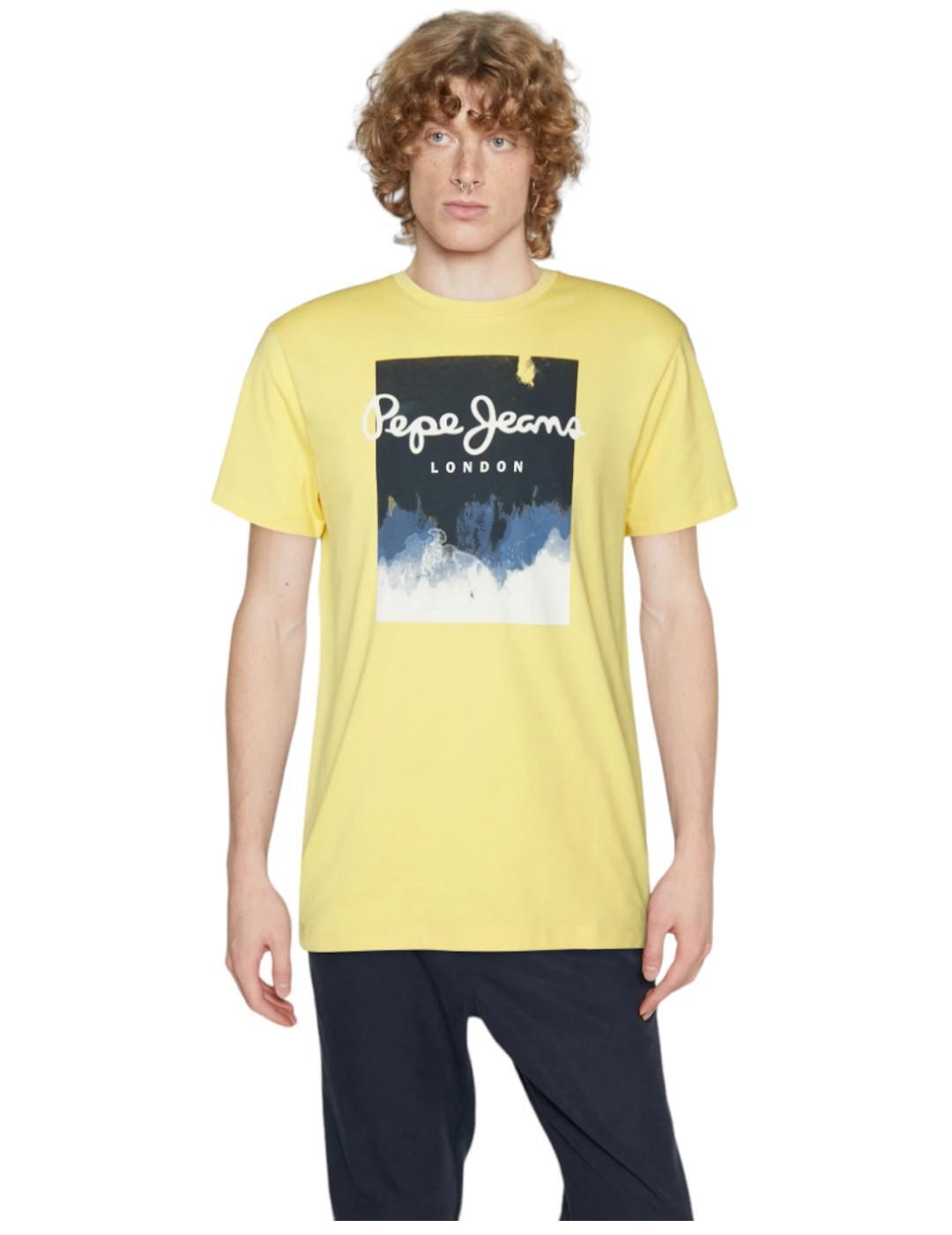 T-shirts pour homme Pepe jeans Jaune 3/3