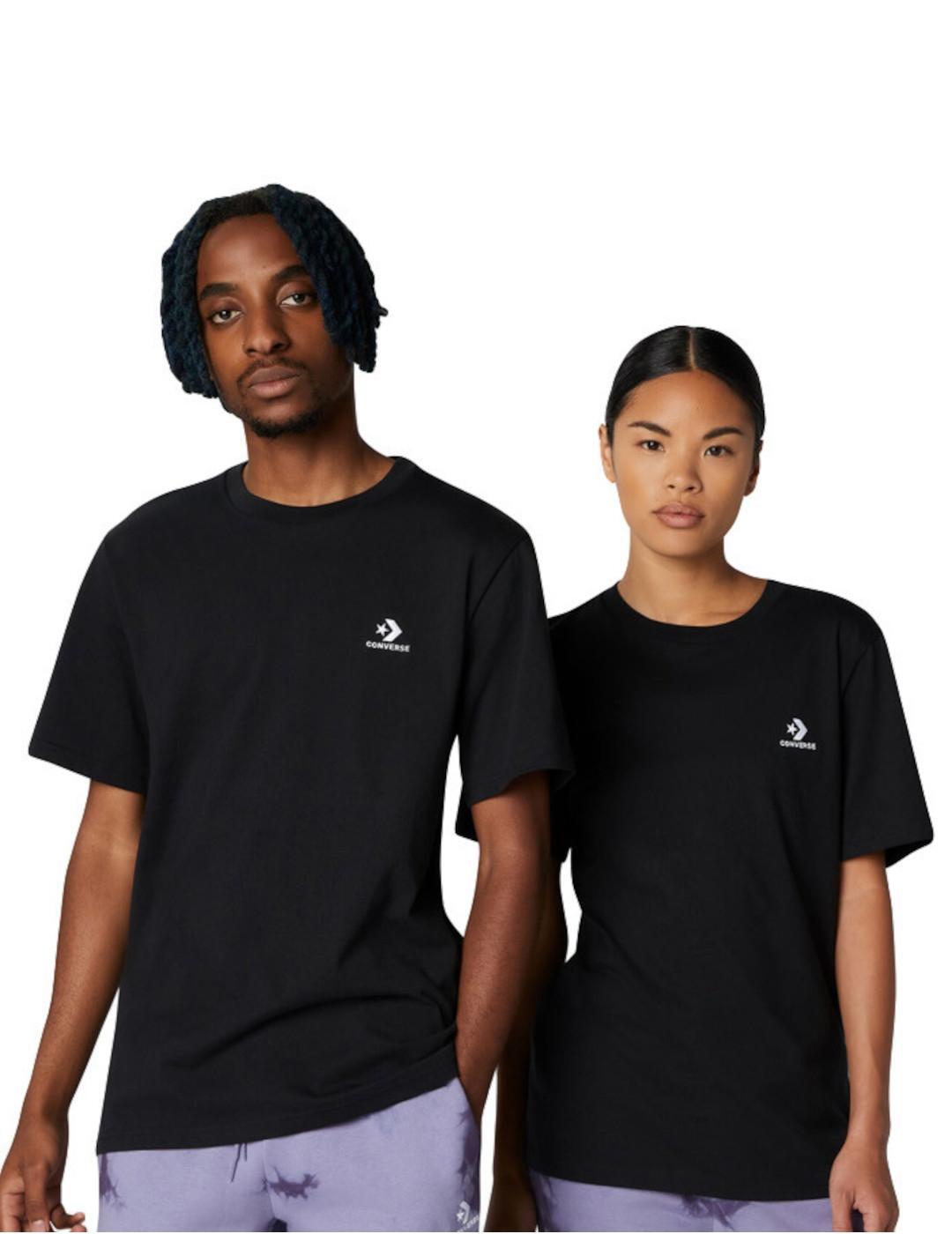 T-shirt Converse go-to brodé blanc. 2/5