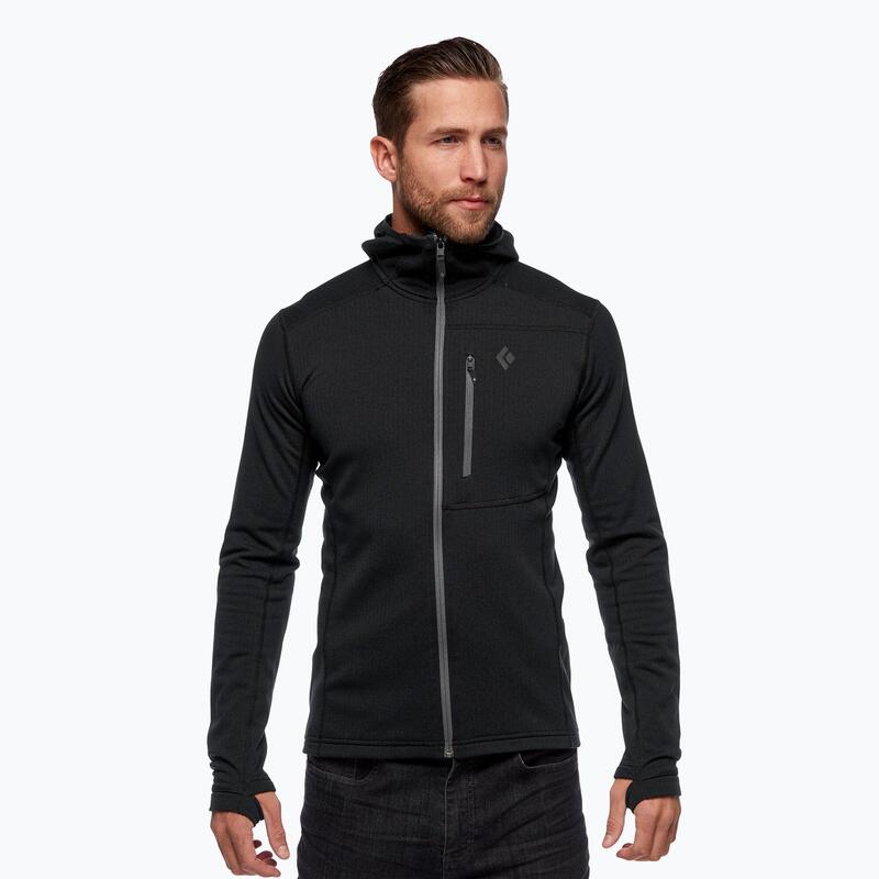 Férfi trekking pulóver Black Diamond Coefficient Fleece Hoody