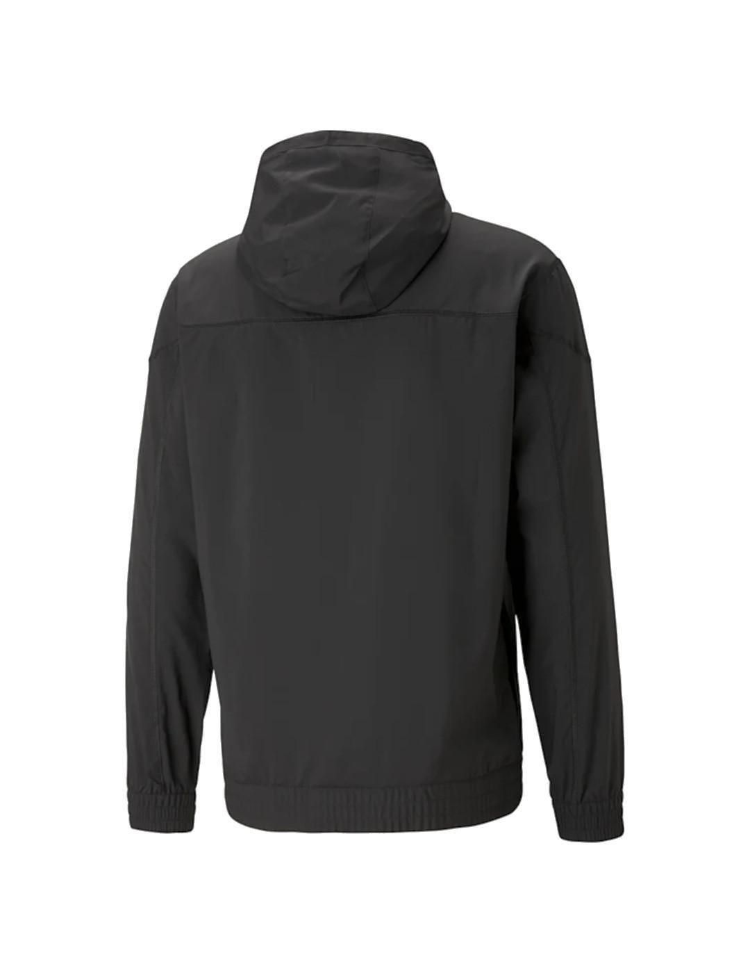 Felpe in pile per uomo Puma Fit tessuto nero 2/8