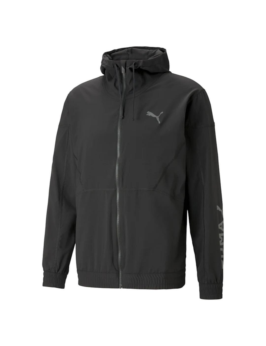 PUMA Suéteres de forro polar para hombre Puma Fit tejido negro.